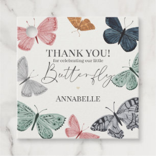 Boho-Schmetterling-Baby-Shower-Party-Geschenk Geschenkanhänger