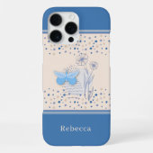 Boho-Schmetterling & Botanik iPhone Hülle (Rückseite)