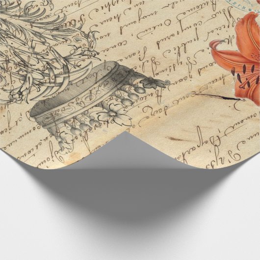 Boho Schmetterling Decoupage Plakat Geschenkpapier (Ecke)