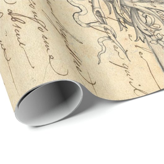 Boho Schmetterling Decoupage Plakat Geschenkpapier (Rolleneckpunkt)