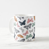 Boho-Schmetterling-Küchenaccessoires Kaffeetasse (Vorderseite Links)