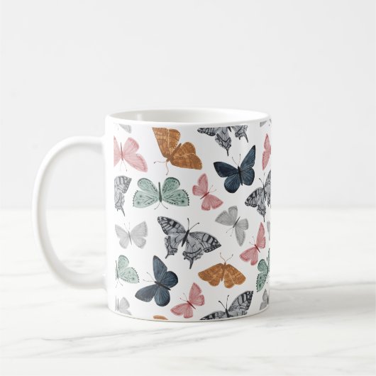 Boho-Schmetterling-Küchenaccessoires Kaffeetasse (Links)