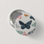 Boho-Schmetterling Party-Zubehör Geschenke Button (Vorne & Hinten)