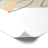 Boho-Schmetterling Poster (Ecke)