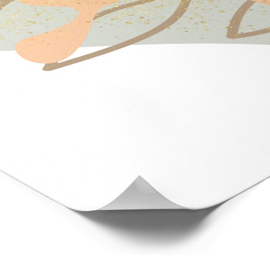 Boho-Schmetterling Poster (Ecke)