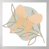 Boho-Schmetterling Poster (Vorne)