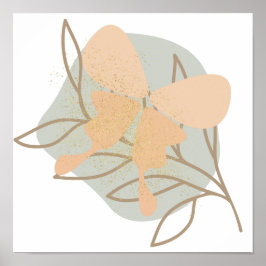 Boho-Schmetterling Poster