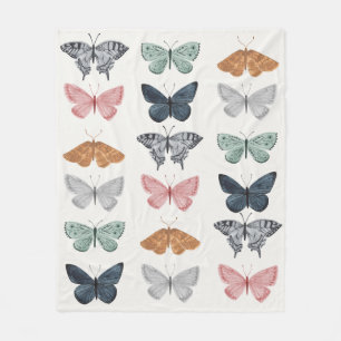 Boho-Schmetterling Verzauberte Babyparty-Willkomme Fleecedecke