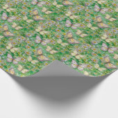 Boho-Schmetterlinge Boho-Stil-Muster Geschenkpapier (Ecke)
