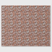 Boho-Schmetterlinge Boho-Stil-Muster Geschenkpapier (Flach)