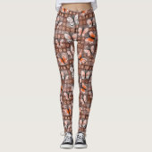 Boho-Schmetterlinge Boho-Stil-Muster Leggings (Vorderseite)