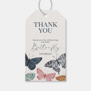 Boho-Schmetterlings-Partygeschenke-Tags Geschenkanhänger