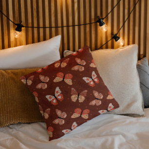 Boho-Schmetterlingsmuster - Herbstliche Wohndekora Kissen