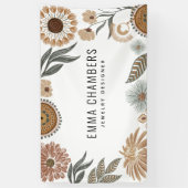 Boho-Schmuckdesigner floral Banner (Vertikal)