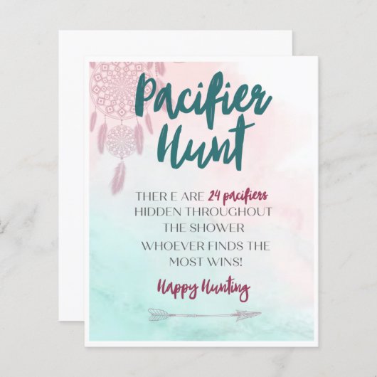 Boho Schnuller Hunt Activity (Vorne/Hinten)