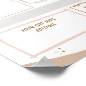 Boho School Newsletter-Vorlage Poster (Ecke)