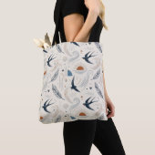 Boho Schwalbe & Sonne Tote Bag Tasche (Von Nahem)