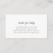 Boho Schwarz-weiß Books for Baby Card Begleitkarte (Vorderseite)