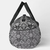 Boho Schwarz-weißes ethnisches Muster 3 Duffle Bag (Rechts)