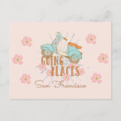 Boho Scooter Going Places Postkarte (Vorderseite)