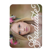 Boho Script Abschluss Magnet (Vertikal)