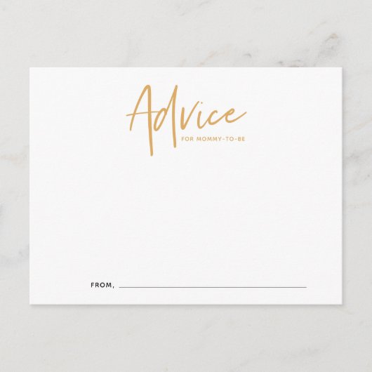 Boho Script Baby Showcard Postkarte (Vorderseite)