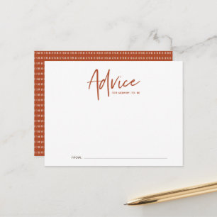 Boho Script Baby Showcard Postkarte
