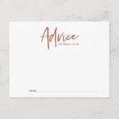 Boho Script Baby Showcard Postkarte (Vorderseite)