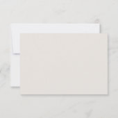 Boho Script-Brautparty Dankeskarte (Rückseite)