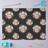 BOHO Script Ephemera Floral Watercolor Decoupage T Seidenpapier (Basteln)