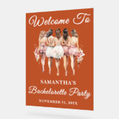 Boho Script Fall Junggeselinnen-Abschied Willkomme Acrylschild (Winkel)