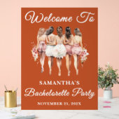 Boho Script Fall Junggeselinnen-Abschied Willkomme Acrylschild (Hochzeit)