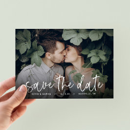 Boho Script-Foto-Overlay Save the Date