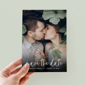 Boho Script-Foto-Overlay Save the Date