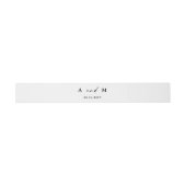 Boho Script Hochzeits-Einladung Bauchbinde Einladungsbanderole (Flach)