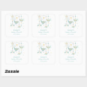 Boho Sea Animal Square Stickers (Blatt)