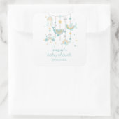 Boho Sea Animal Square Stickers (Tasche)