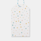 Boho Sea Animal Square Stickers Geschenkanhänger (Rückseite)