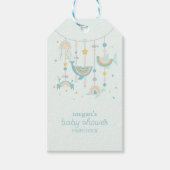 Boho Sea Animal Square Stickers Geschenkanhänger (Vorderseite)