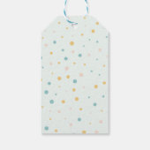 Boho Sea Animal Square Stickers Geschenkanhänger (Rückseite)