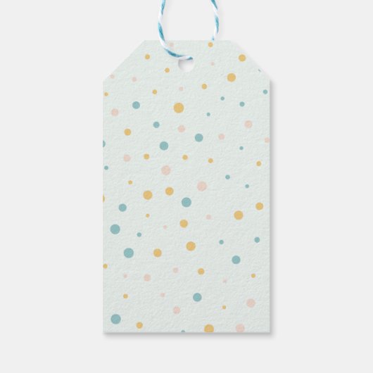 Boho Sea Animal Square Stickers Geschenkanhänger (Rückseite)