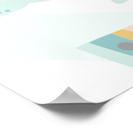 Boho Sea Animals Poster (Ecke)