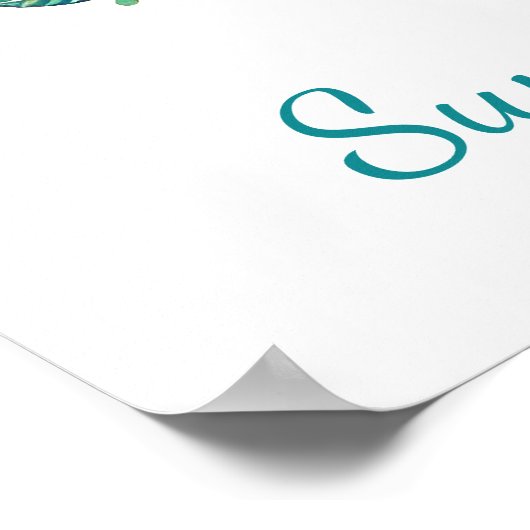 Boho Sea Turtle Art Print - The Ocean Wall Art Poster (Ecke)