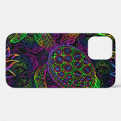 Boho Sea Turtle: Psychedelic Mandala Pattern Case-Mate iPhone Hülle (Rückseite (Horizontal))