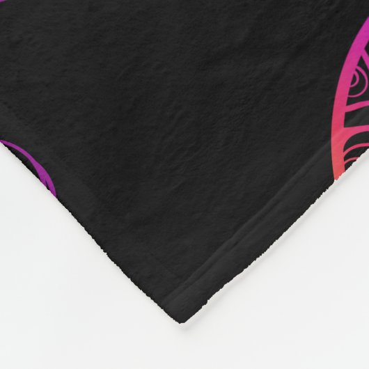 Boho Sea Turtle: Psychedelic Mandala Pattern Fleecedecke (Ecke)