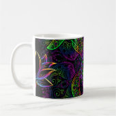 Boho Sea Turtle: Psychedelic Mandala Pattern Kaffeetasse (Links)