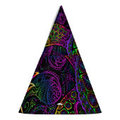 Boho Sea Turtle: Psychedelic Mandala Pattern Partyhütchen (Links)
