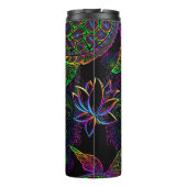 Boho Sea Turtle: Psychedelic Mandala Pattern Thermosbecher (Rückseite)