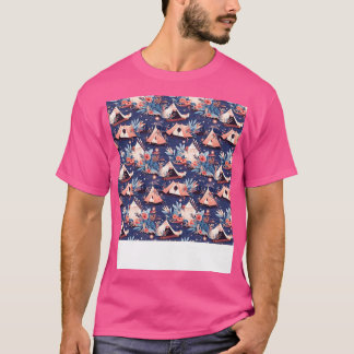 Boho Seamless Pattern Bohemische Hippie Sinti und T-Shirt