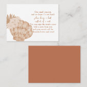 Boho Seashell Baby Duschbücher für Babykarten Platzkarte (Vorne/Hinten)